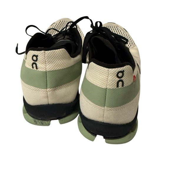 ON Men CLOUDFLASH 2 Sneakers, White/Black/Green - Picture 7 of 13